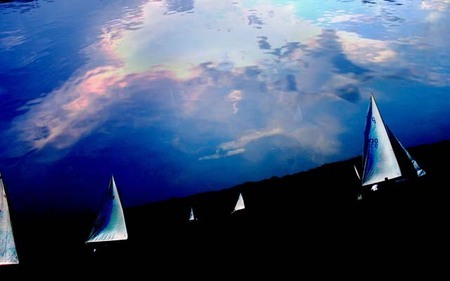 "INDIGO SAIL"
 : Illumination : Deborah Land - Fine Art Photography